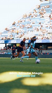 Broke through for a Rose Lavelle goal 🗽 1-0 for Gotham FC at the half in the Bay | Gotham FC