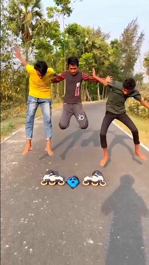 Mind-Blowing Tricks in Inline Skating 🛼😭 #rollerskating #talent #skater #shoets #tiktok #trending
