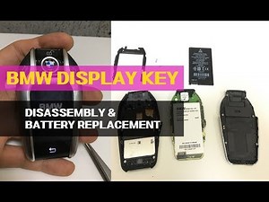 Replacement of the BMW 7 Series key display battery.