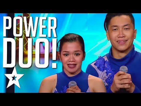 POWERFUL DANCE MOVES! Dance Couple POWER DUO All Auditions On Asia's Got Talent