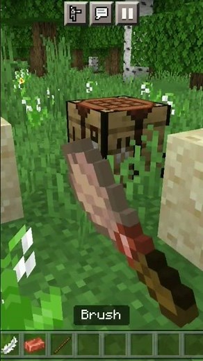 how to use the brush in Minecraft