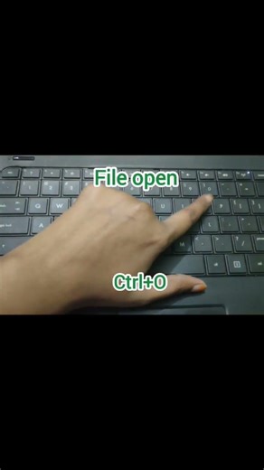 File open shortcut key ctrl+O | #keyboardshortcuts #windows #computer #shorts #tricks