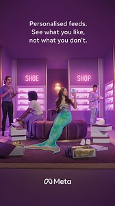 On a personalised feed, you’re in control of the content you see. So if trainers don’t fit your style, you can see less of them. | Meta | Facebook