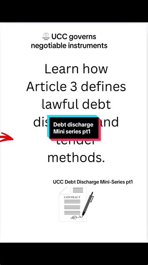 Discover how UCC statutes and negotiable instruments are used in lawful debt discharge processes #debtdischarge #removedebt #negoitableinstruments