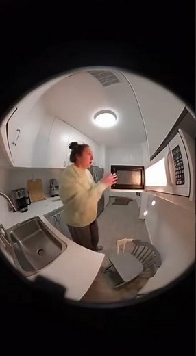 Microwave Explosion Caught on Security Camera #shorts