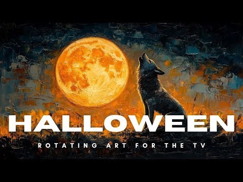 Halloween Slideshow | 50+ Paintings Frame TV Screensaver | Halloween Art for the TV