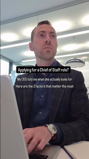 Advice for to-be Chief of staff
