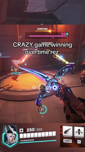 Intense Overwatch Mercy Gameplay with Clutch Overtime Resurrection
