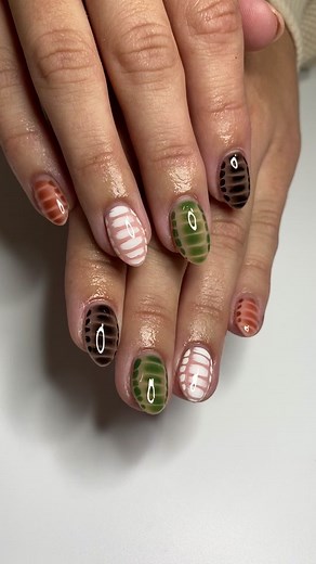 Easy Crocodile Nail Design Tutorial Without Blooming Gel