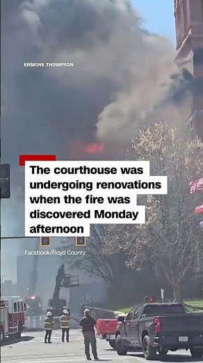 Massive Fire Engulfs Historic Courthouse in Georgia | #watch #shorts | N18S