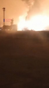 77K views · 242 reactions | Ukrainian drones struck Russia's Astrakhan gas processing plant, causing a fire in the early hours of February 3. The attack was part of a coordinated drone offensive that also targeted the Lukoil oil refinery in Volgograd. #RussiaUkraineWar #MilitaryUpdate #EnergyInfrastructure #DroneStrike #GeopoliticalTension | CGTNEurope | Facebook