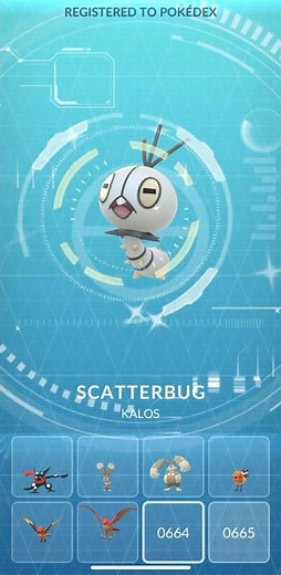 [Pokemon GO] Finally Shiny Scatterbug UNLOCKED! Pokedex Entry! #sodapop #scatterbug #tiktokeffects