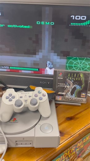 Alien Trilogy is Playing on my Ps1 at my Retro shop Entertainment World 5 the radleys birmingham b330qy Whos Played it? #ps1 #alientrilogy #retroshop #playstation #vintagegames #snes #sega #nintendo #ps2 #gaming #racinggame #16bit #gaming #horrorgame | Entertainment World