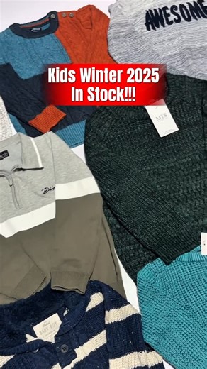 Cozy winter wear for kids of all ages! 🧥❤️ Shop our latest collection now! 👉 www.megathriftstore.pk #KidsWinterWear #CozyFashion #WinterStock2025 | MTS