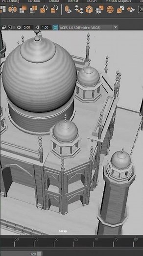 “3D Taj Mahal Modeling in Autodesk Maya | Historical Architecture” #TajMahal#3DTajMahal