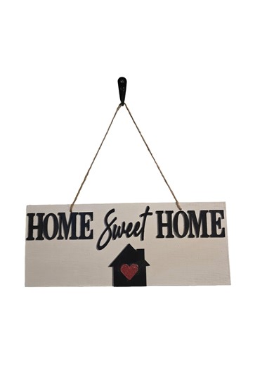 Home Sweet Home Wooden Sign | Hand Painted Farmhouse Wall Decor | Rustic - Etsy