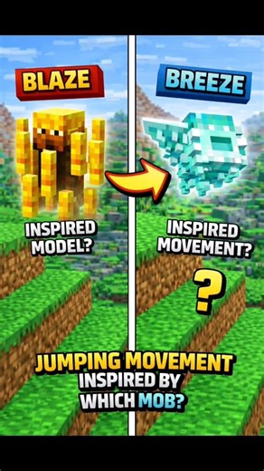 “Breeze Looks Like Blaze… But Who Inspired Its Jump?” #minecraft