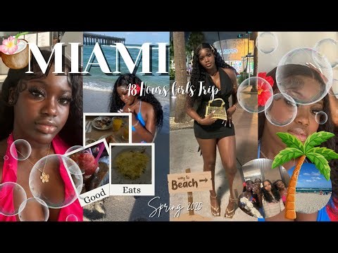 MIAMI TRIP VLOG: 48 hours in Miami |Spring break 2025| Good eats| Shopping| Beach| Excursion | etc