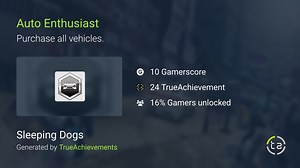 Auto Enthusiast achievement in Sleeping Dogs