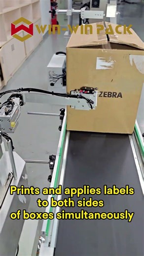 Online print & apply swing-arm labeling machine #labelapplicator #labelingapplication #shorts