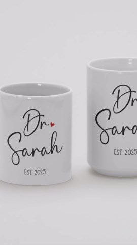 Funny Doctor Gifts Personalized Doctor Mug With Name Dr Graduation Thank You Appreciation Gifts Dr Gift for Men Women Future New Medical Student Custom Coffee Mug
