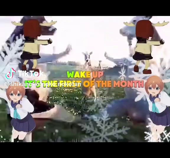 WAKE UP ITZ THE FIRST OF DA MONTH ❄️🦌 Nokotan meme 🦌 #itsthefirstofthemonth #december #shikanokonokonokokoshitantan #meme #christmas