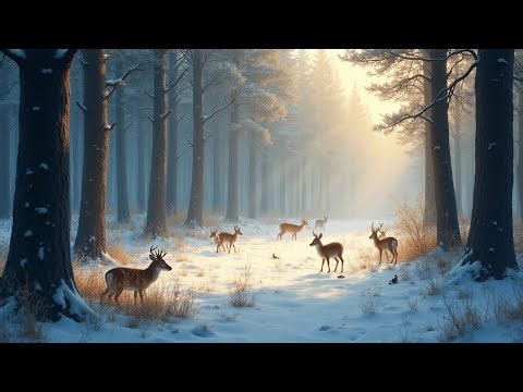 When the Ice Melts 4K – Animals Return to a Peaceful Winter Forest | FrameArt TV