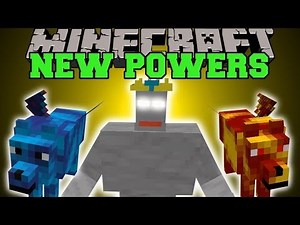 Minecraft: NEW POWERS (FIRE, WATER & DARKNESS!) Mod Showcase