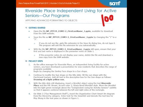 New Perspectives PowerPoint 2019 | Module 3: End of Module Project 2
