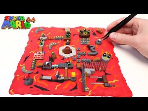 Making The Lethal Lava Land Map From Super Mario 64 - Using Polymer Clay