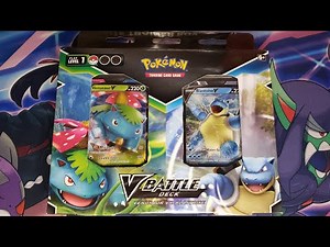Pokémon Venusaur vs. Blastoise V Battle Deck Unboxing