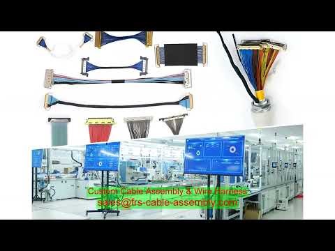 HRS DF14 20 pin Connector LCD Screen LVDS Cable Wire Harness OEM trailer wiring harness