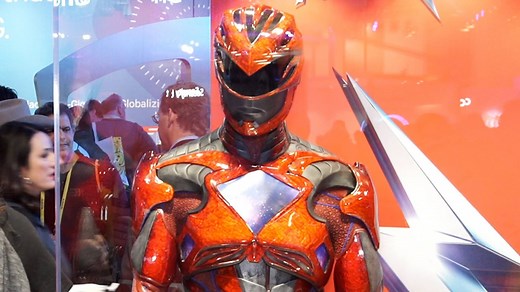 Get a close-up look of the Red Ranger suit from the upcoming Power Rangers Movie. | IGN