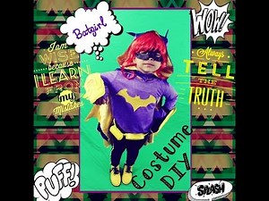 HOW TO MAKE Batgirl Costume DIY dc superhero girls