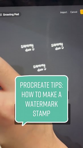 Creating a Custom Watermark Stamp on Procreate