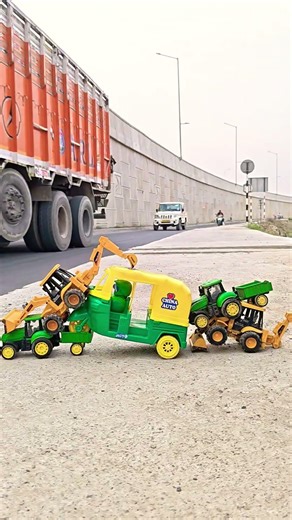 Remote control JCB VS Srawaj tractor 🚜 Unboxing and dumper truck loader Testing and reviews