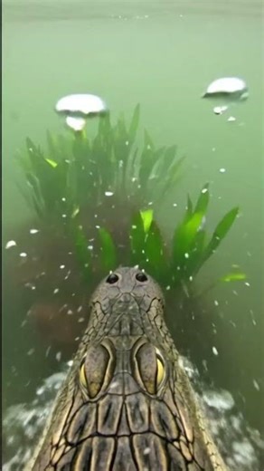 🐊 THIS IS WHAT LIFE IS LIKE FOR A CROCODILE UNDERWATER!!! ?? #animals #curiosities #wildlife #cro...