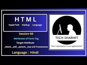 Target in HTML Form | Target Attribute with _blank, _self, _top, _parent, and Framename (Session-85)