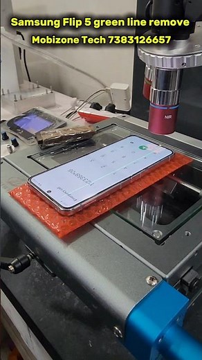 Samsung Flip 5 green line remove #greenlinefix #lineremove #mobilephonerepair