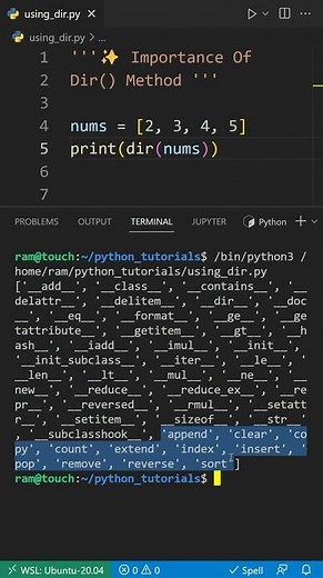Importance Of Dir Method In Python