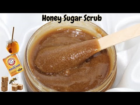 3 Ingredients - Honey and Brown Sugar Face Scrub