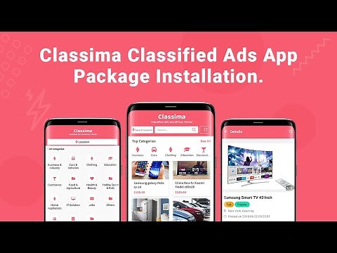 Classima Classified Ads App Package Installation.