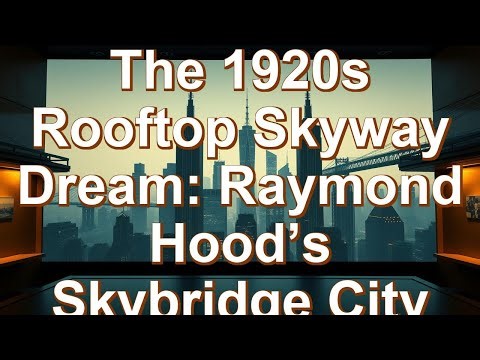 The 1920s Rooftop Skyway Dream: Raymond Hood’s Skybridge City