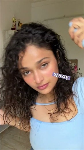 Easy curly hair refresh without washing. Best Curly Hair Refresh Spray In India