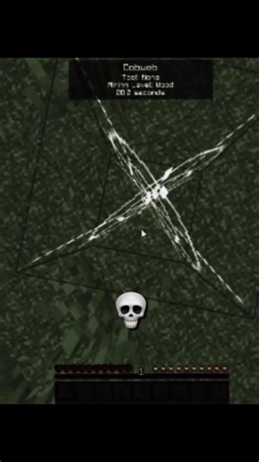 Last Second Cobweb Clutch 💀 #gaming #harshextra #epicmoment #minecraftclutch #survival