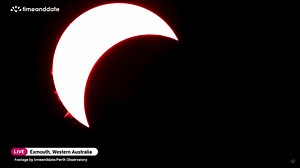 9.1K views · 443 reactions | A rare hybrid solar eclipse was seen over the town of Exmouth in Western Australia, one of the few places in the world to witness the cosmic event | Reuters | Facebook