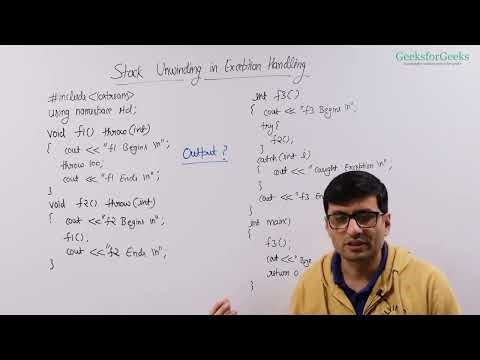 3 Stack Unwinding in C++ Exception Handling