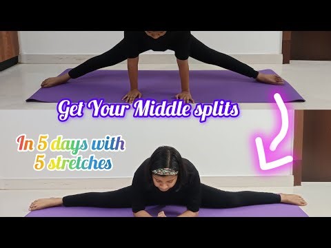 Middle splits' Tutorial for Beginners# 5 stretches for 5 days