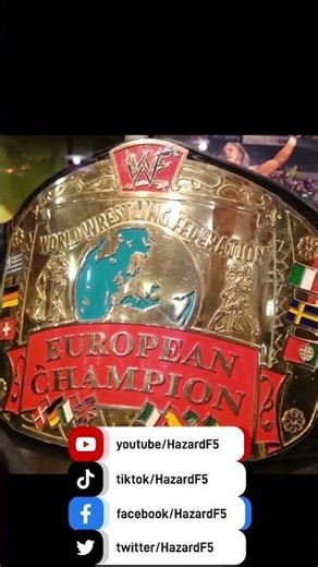 History of the WWF European Championship #shorts #wwe #wrestlemania #Collection WWE Belt Review