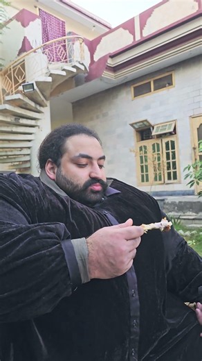 The world strongest man khanbaba eating